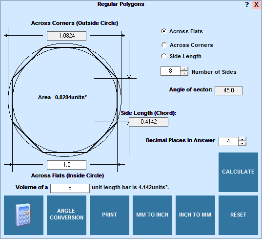 Measure polygons