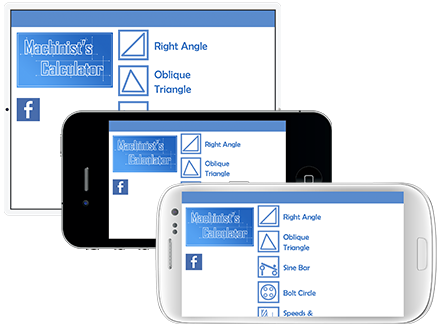 Machinist's Calculator on mobile devices